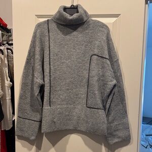 Zara Charcoal Turtleneck Sweater